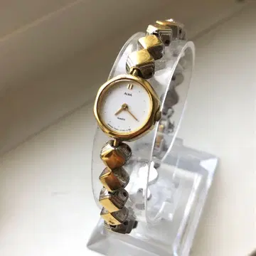 SEIKO ALBA 쿼츠 손목시계 작동품 여성용 골드/실버