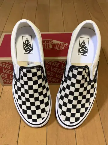 새상품 VANS style98 애너하임 슬립온 체커 26.5cm