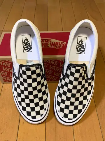 새상품 VANS style98 애너하임 슬립온 체커 26.5cm