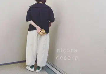 새상품급 nicora decora 사루엘 팬츠 와이드 팬츠