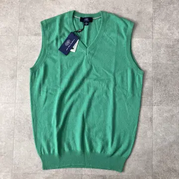 새상품 GOBI 퓨어 캐시미어 x 실크 니트 베스트/size(L)/남성용