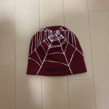NoREMID 거미줄 무늬 니트 모자