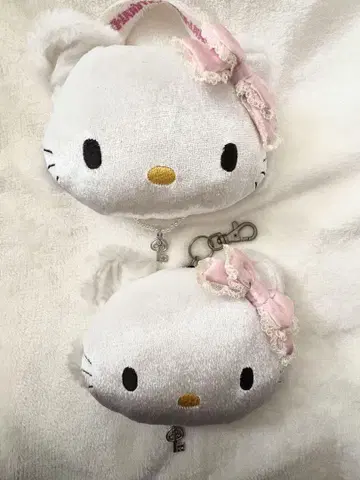 챠미키티 릴 달린 교통카드 지갑 패스케이스 소품함 레어 키티