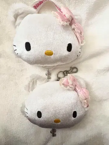 챠미키티 릴 달린 교통카드 지갑 패스케이스 소품함 레어 키티