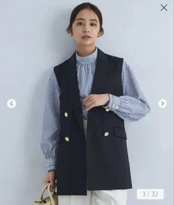 Greed 그리드 테일러드 베스트 워셔블 방주름