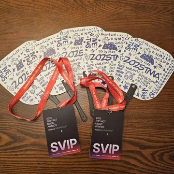 2025 TMA 부채 5개 & SVIP 넥 홀더 2개