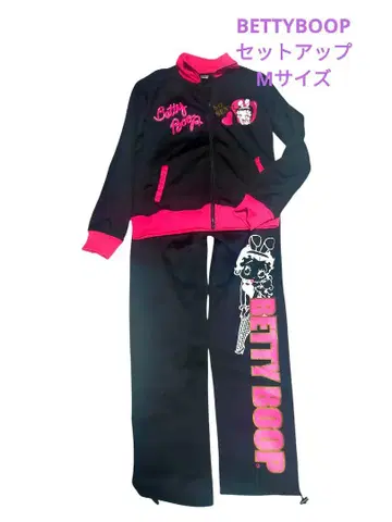 BETTY BOOP 셋업 핑크 블랙 M 사이즈 귀여워요!