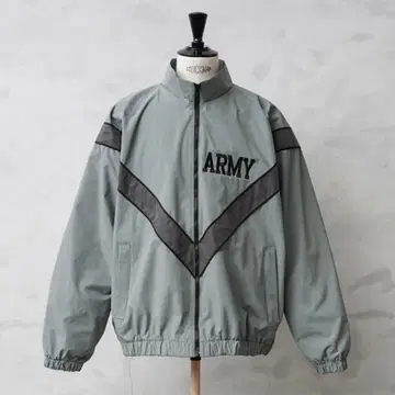 그레이 나일론 자켓 ARMY 로고