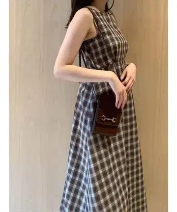 스나이델 SNIDEL 체크 무늬 원피스