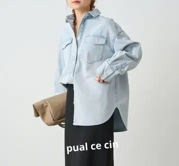 pual ce cin 빈티지 데님 셔츠