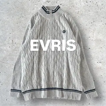 [ 새상품급 ] EVRIS SUNNY 하프 지퍼 니트 그레이