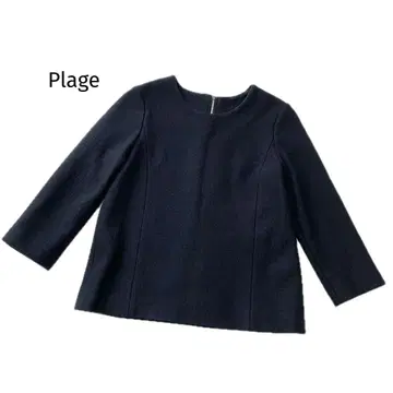 Plage 플라주 멜톤 노카라 상의 백 지퍼 풀오버
