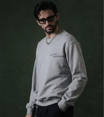 CRIMIE SCRIPT LOGO CREW NECK SWEAT