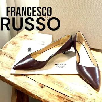 미사용급 FRANCESCO RUSSO 프란체스코 루소 로우힐 펌프스