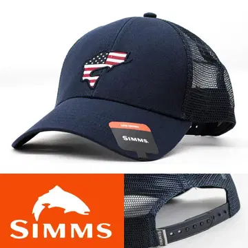 메쉬 캡 모자 Simms USA 네이비 계열 1NWXF-01