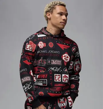 JORDAN BRAND M J ESS AOP FLC PO