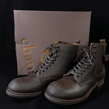 새상품 chausser 영국제 레이스업 부츠 C-792 박스 포함 쇼세