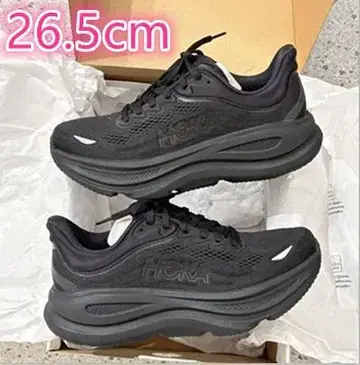 HOKA ONE ONE Bondi 9.0 스니커즈 26.5cm 블랙