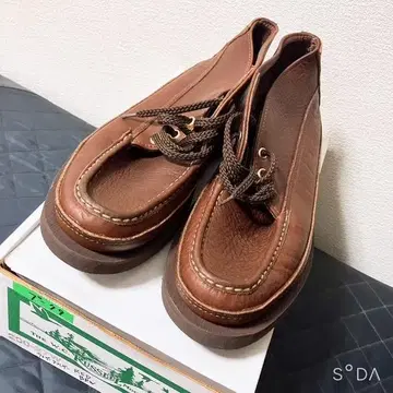 [ 미사용 ] 러셀 모카신 태프 가죽 부츠 200-27W ( 푸79 )