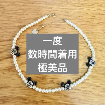 moussy MD F/PEARL 초커 미키마우스 목걸이