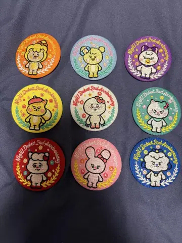 NIZOO 자수 캔뱃지 세트