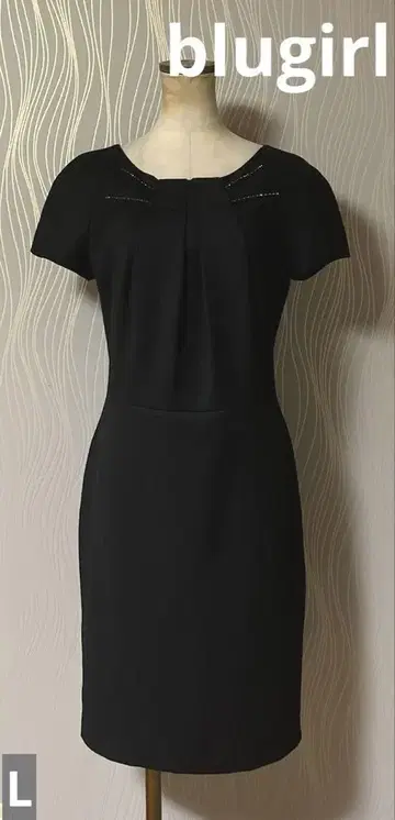 가격 인하 blugirl 블루걸 큐빅 원피스 블랙