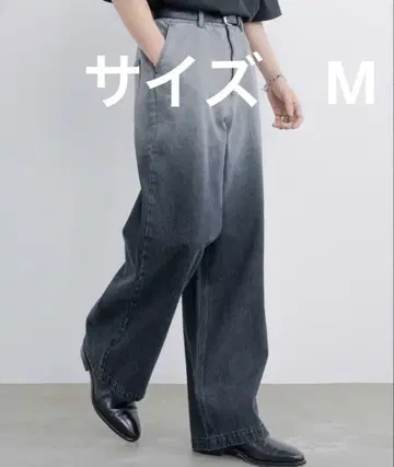 SINSS 와이드 스트레이트 그라데이션 데님