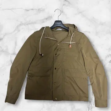 IENA 마운틴 후드티 카멜 골드 버튼 후드 부착