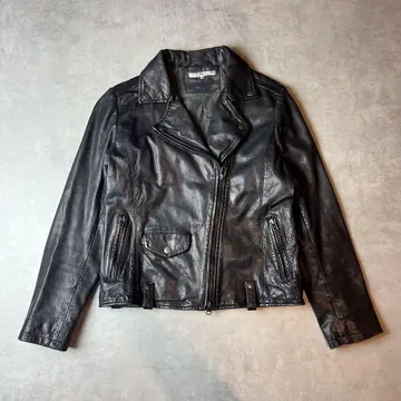 구제 의류 가죽 자켓 천연 가죽 양가죽 M 아우터 양가죽 더블