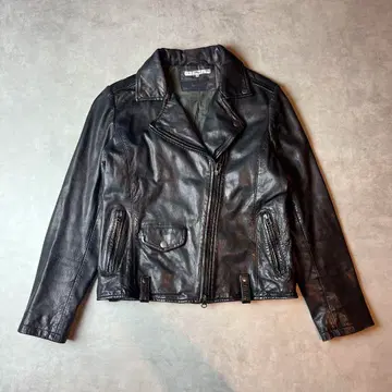 구제 의류 가죽 자켓 천연 가죽 양가죽 M 아우터 양가죽 더블