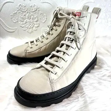새상품 CAMPER 캠퍼 블루 브루투스 하이컷 사이드 지퍼 베이지