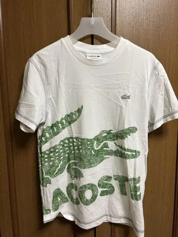 LACOSTE 레귤러 핏 T셔츠 US XS 화이트 배송비 포함