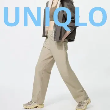 UNIQLO 저지 카프 팬츠 길게 베이지