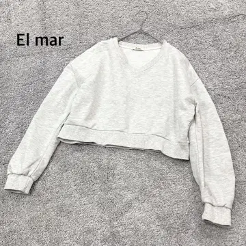 [ El mar ] 엘르마르 헤비 웨이트 V넥 트레이닝복 풀오버
