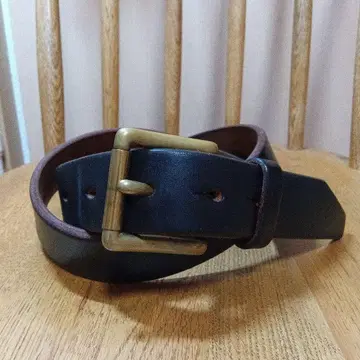 아트 브라운 UK 새들 레더 40mm 폭 하네스 벨트 블랙 W36