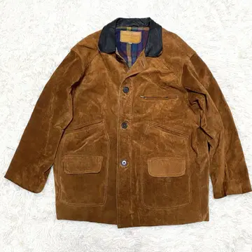 CHEVIGNON 가죽 스웨이드 헌팅 자켓 80s 90s