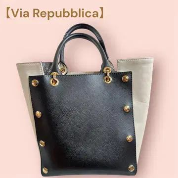 [ Via Repubblica ] 이탈리아제 가죽 핸드백