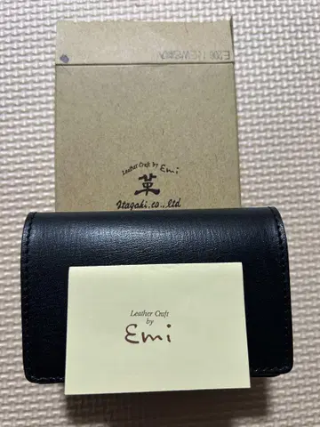 가죽 명함지갑 블랙