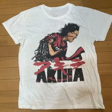AKIRA 애니메이션 프린트 T셔츠 화이트 컬러 아키라 피규어 세트