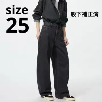 [새상품급] 배기 커브 청바지