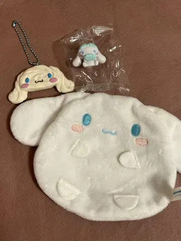 시나몬 봉제 인형 파우치와 키링 세트