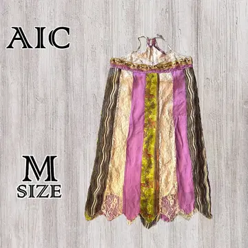 AIC 슬리브리스 미니 원피스 홀터넥 튜닉 동양인 M