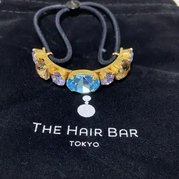 무료배송 거의 미사용 THE HAIR BAR 스톤 머리끈