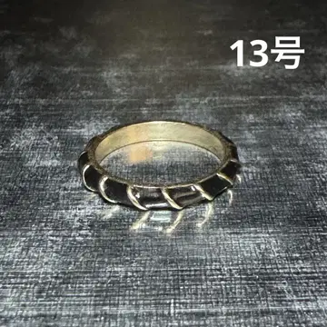 빈티지 패션 반지 골드 블랙 13호 로프 반지 고급