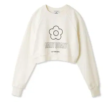 크롭 맨투맨 Mary Quant x Lilybrown
