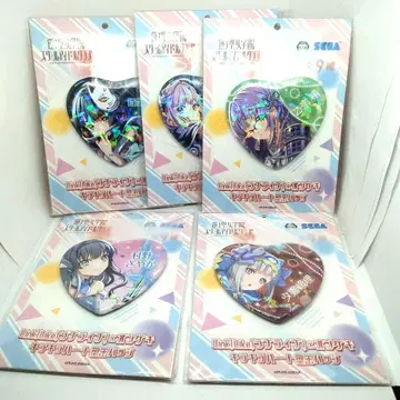 하스노소라 여학원 스쿨 아이돌 클럽 키라키라 하트형 캔뱃지