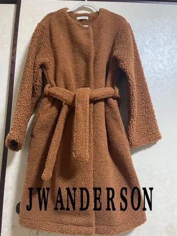 JW ANDERSON 보아 롱 코트 브라운 카멜