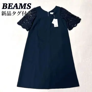 [ 미사용 ] 빔즈 레이스 원피스 네이비 포멀 정가 12800엔