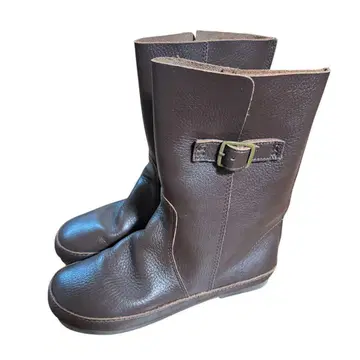hitaya 다크 브라운 가죽 부츠 M 사이즈 24.0cm