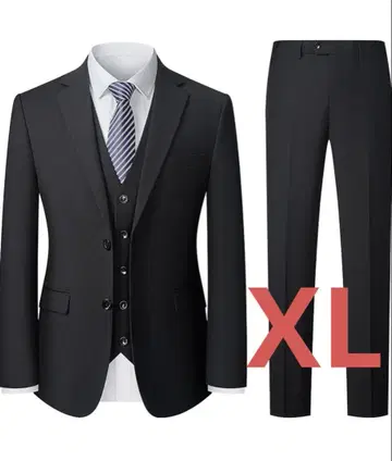 수트 3세트 남성용 결혼식 셋업 예복 포멀 XL